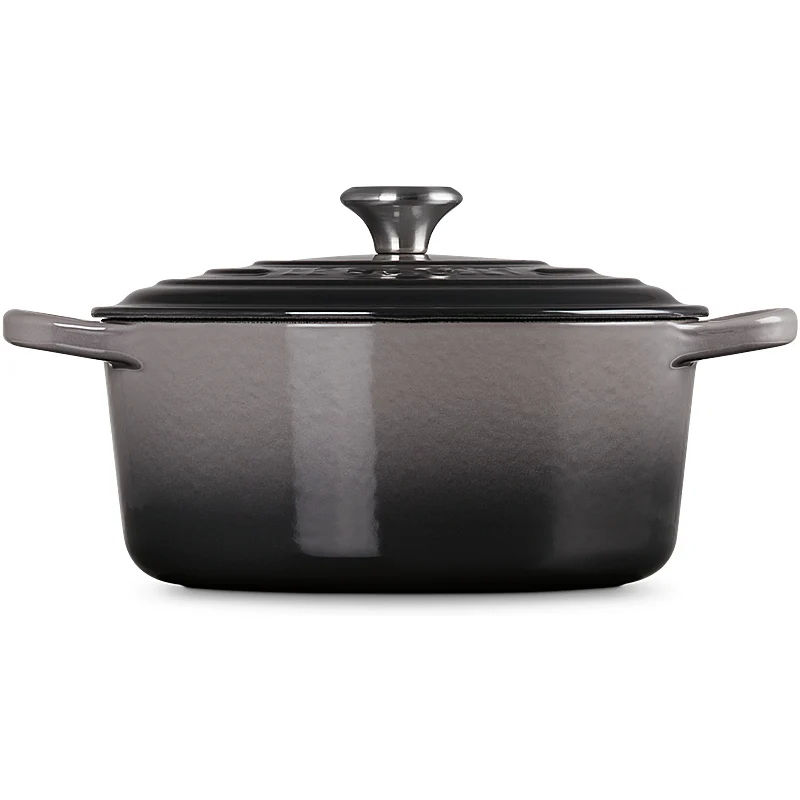 Le Creuset Bräter Signature rund 26 cm Flint