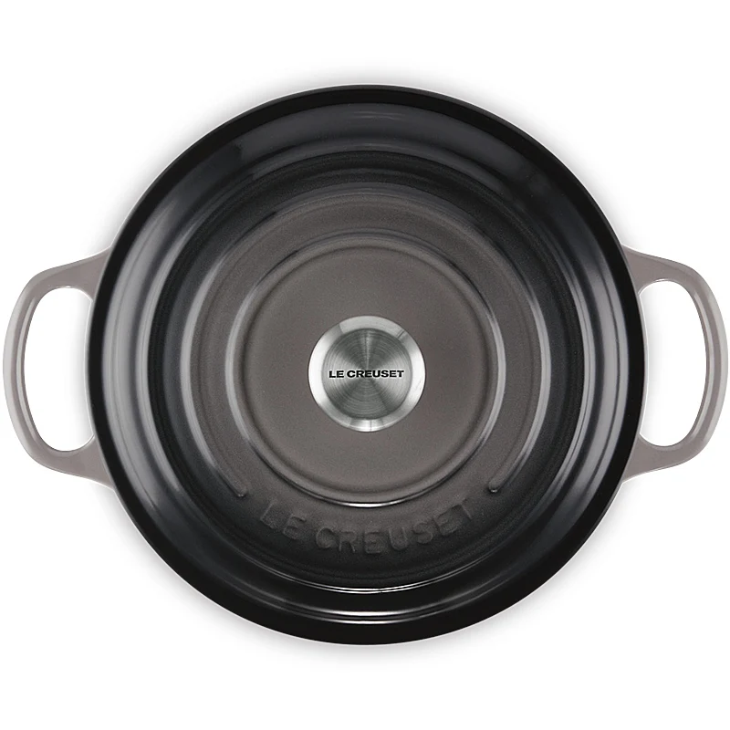 Le Creuset Bräter Signature rund 26 cm Flint