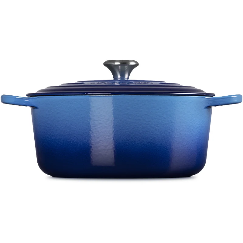Le Creuset Bräter Signature rund 20 cm Azure
