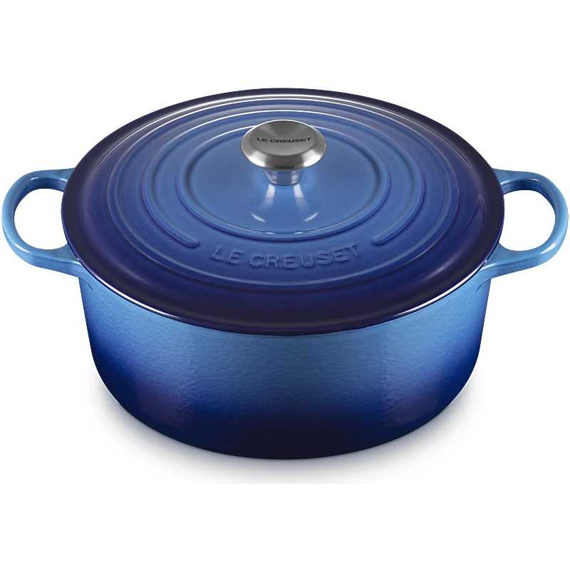 Le Creuset Bräter Signature rund 26 cm Azure