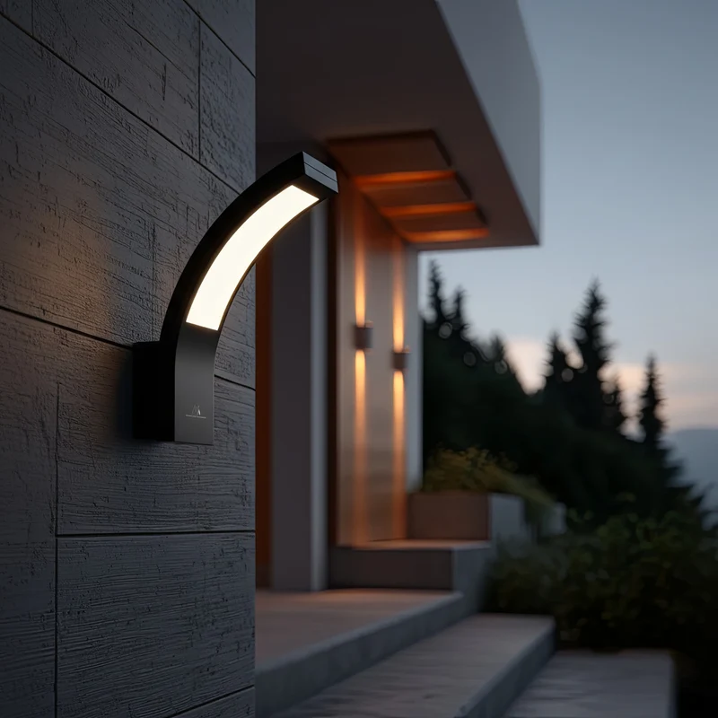 Maclean LED Facade Light, 800 lm, IP54, 10 W, natural white (4000 K), black, MCE343 B, 2 pieces