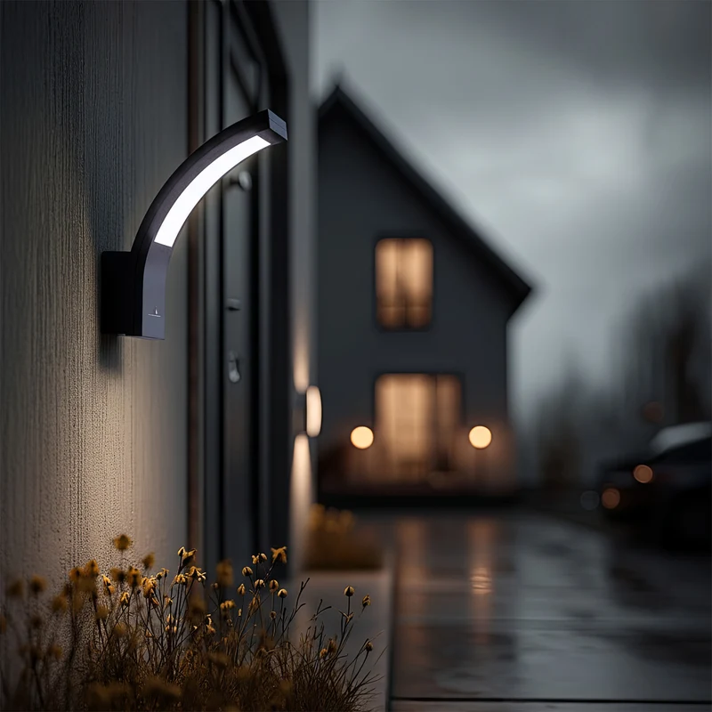 Maclean LED Facade Light, 800 lm, 10 W, natural white light (4000 K), gray, MCE343 GR, 2 pieces