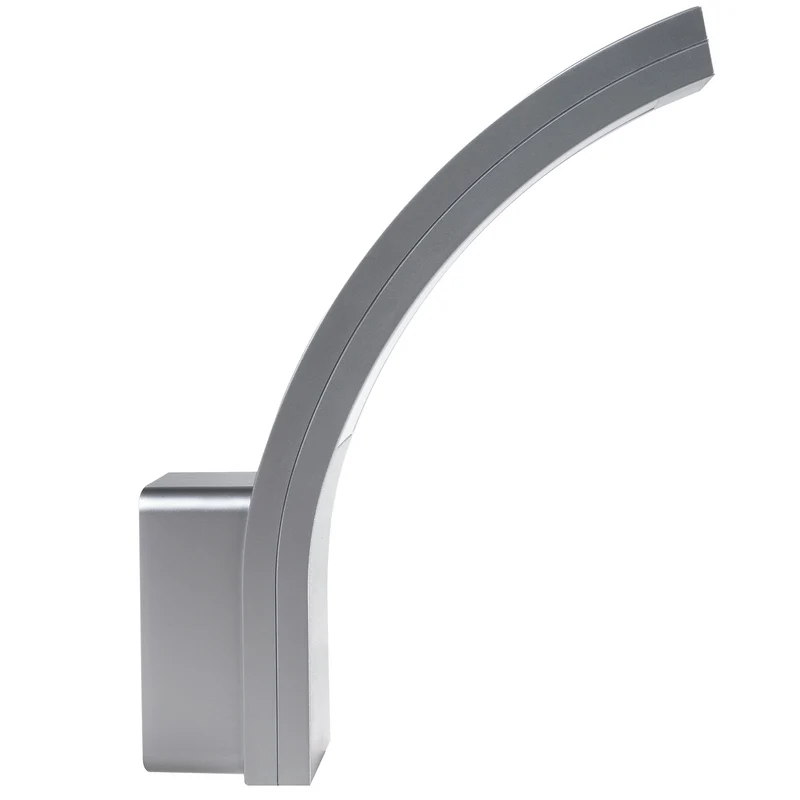 Maclean LED Facade Light, 800 lm, IP54, 10 W, natural white (4000 K), silver, MCE343 SV, 2 pieces