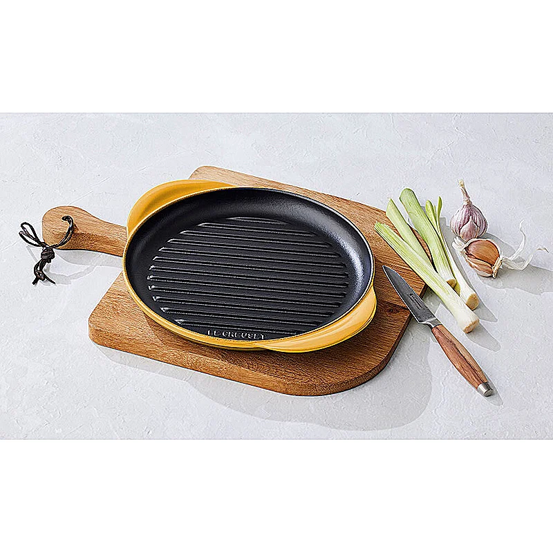 Le Creuset Grillplatte rund 25 cm Nectar