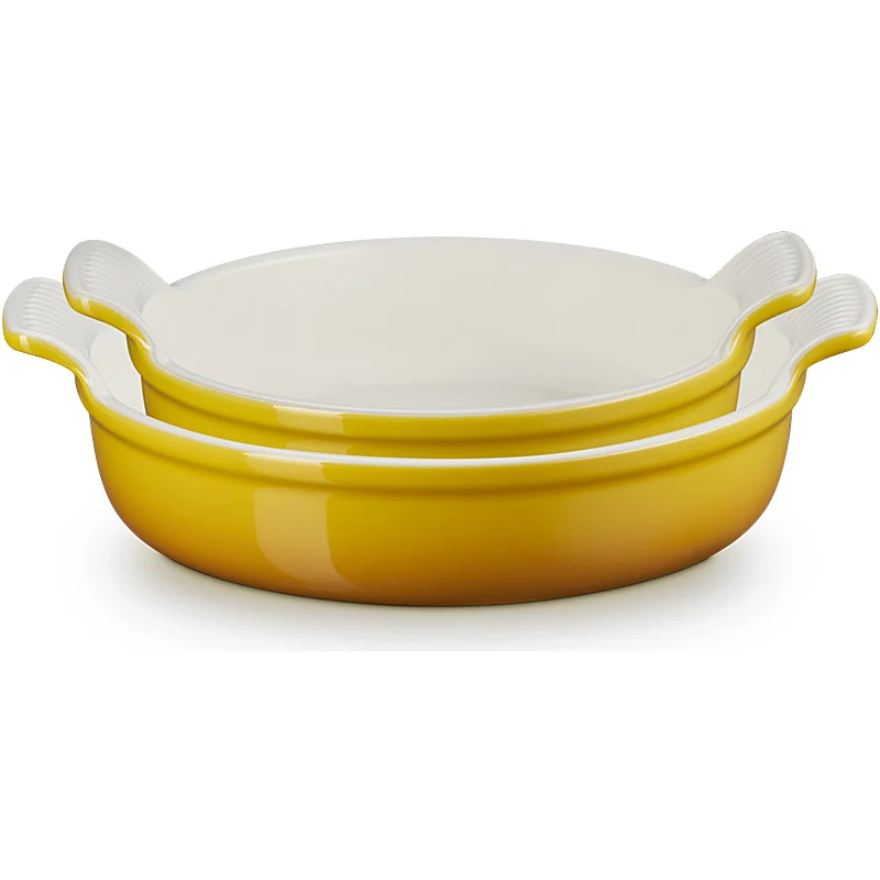 Le Creuset Auflaufformen-Set rund Tradition 20/24 cm Nectar