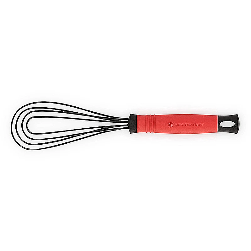 Le Creuset Schneebesen flach Kirschrot