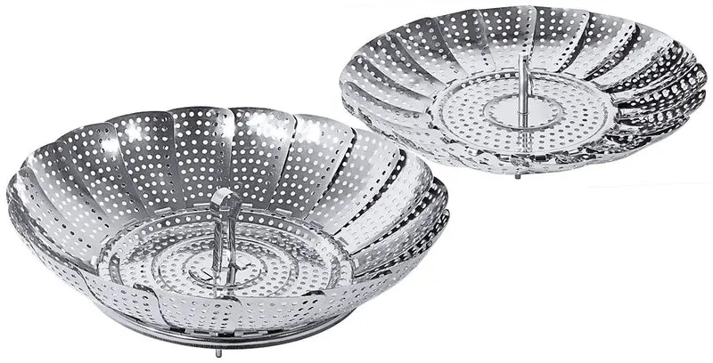 Edelstahl Gemüsedämpf-Einsatz Ø 14-23 & 18-27 cm