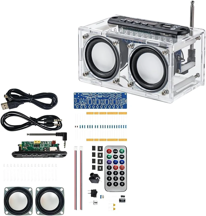 Elektronisches Lötset, Radio-Mini-Verstärker, 87,5 – 108 MHz, DIY-Kit, Verstärker, Bluetooth-Lautspr