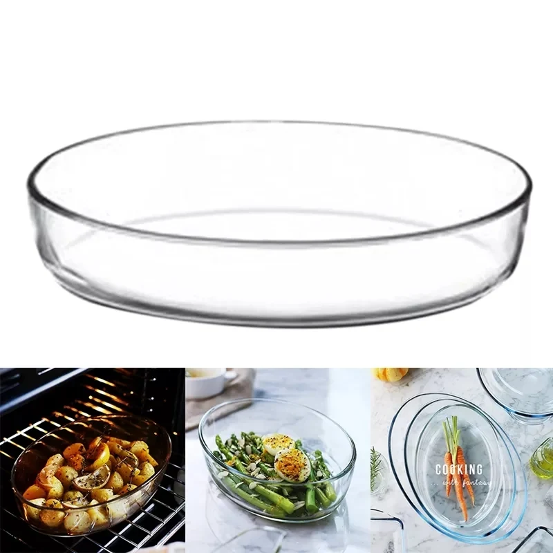 1.5L Oval Glass Roaster Dish - Borosilicate Bakeware