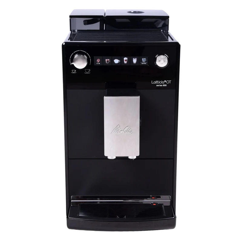 Melitta Latticia vollautomatische Kaffeemaschine schwarz silber