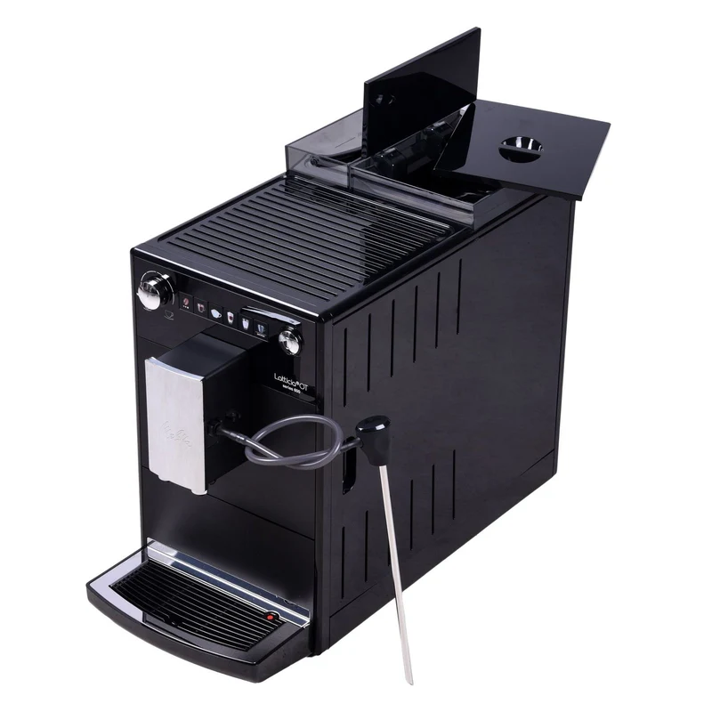 Melitta Latticia vollautomatische Kaffeemaschine schwarz silber