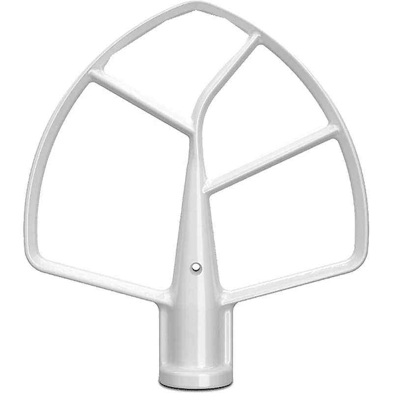 KitchenAid 5KSMBLWF Flachrührer, weiß beschichtet für Küchenmaschine mit Schüsselheber