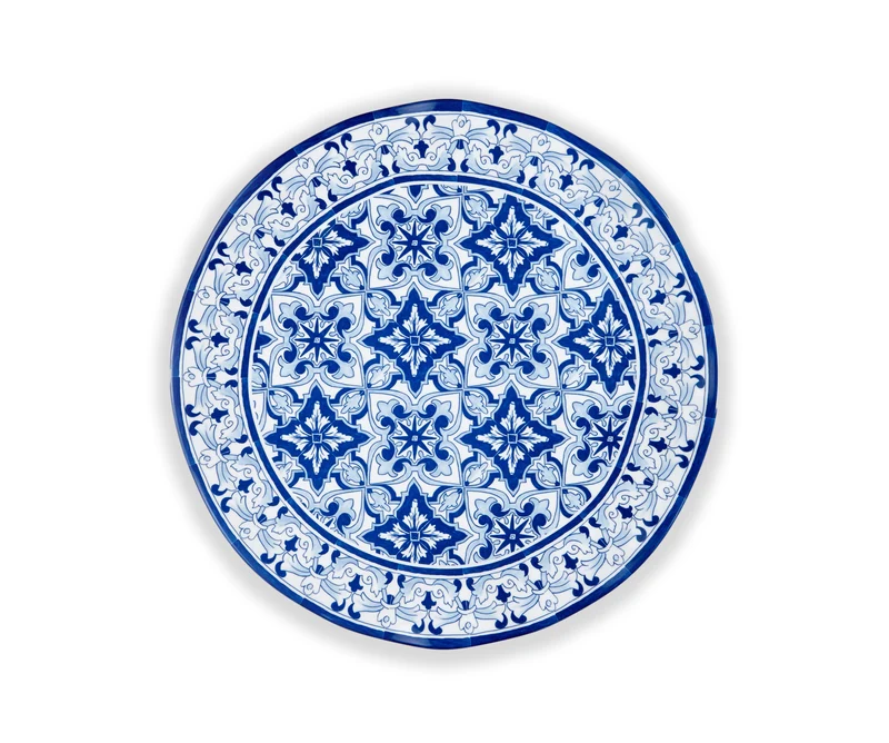 QSQUARED Talavera Blau Platte 40 cm