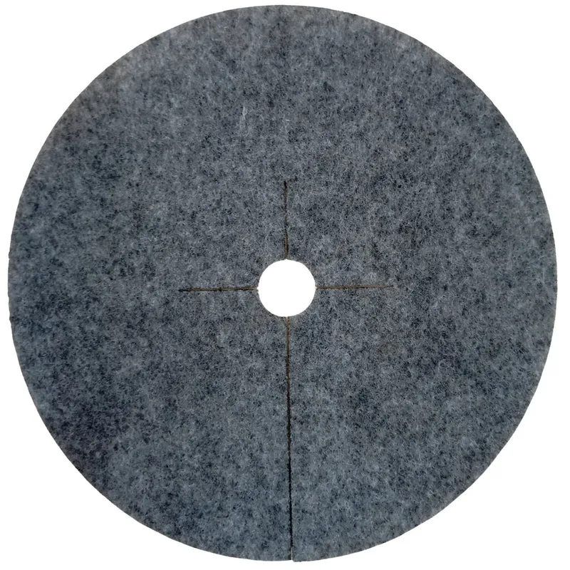 Bertoni anti-weed disc set for garden use, 3 pieces, 60 cm, gray
