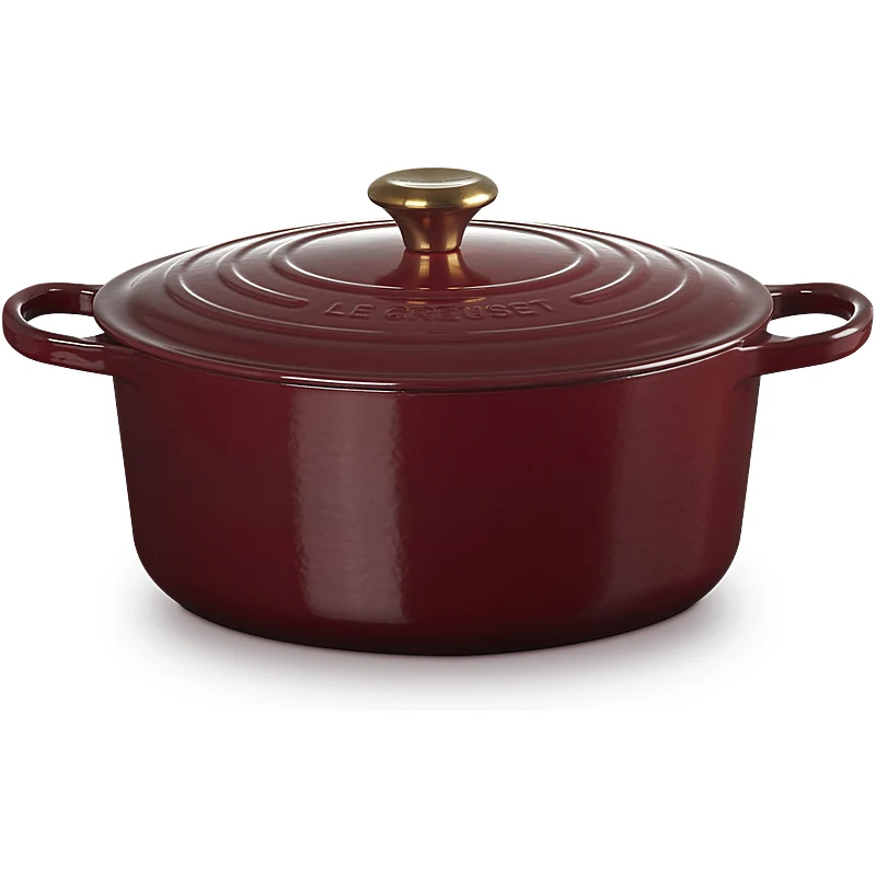 Le Creuset Bräter Signature rund 20 cm Garnet