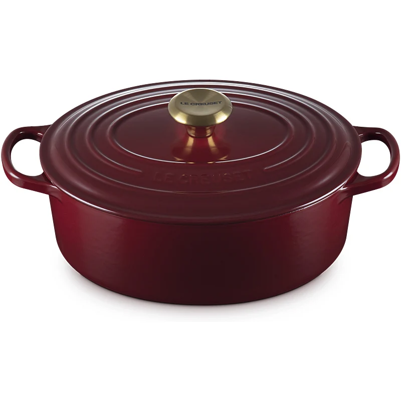 Le Creuset Bräter Signature oval 31 cm Garnet