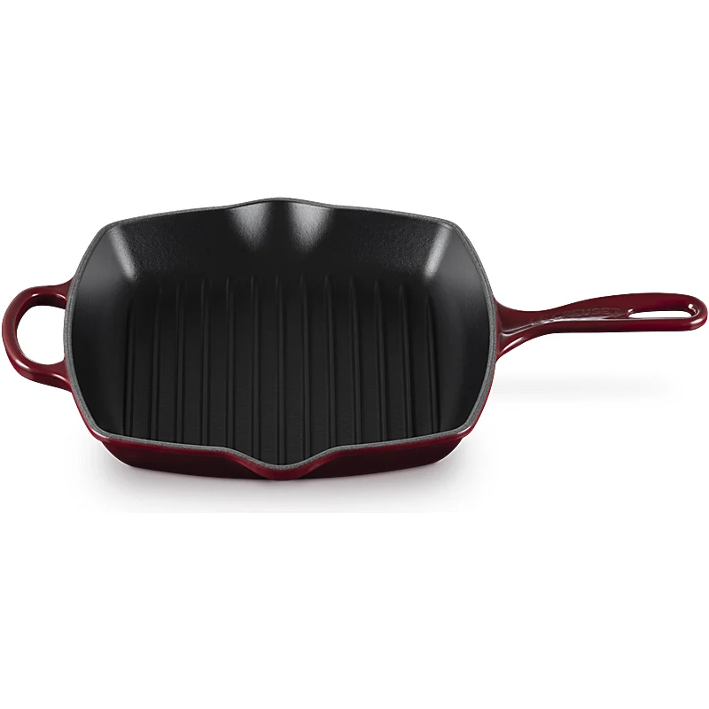 Le Creuset Grillpfanne quadratisch Signature 26 cm Garnet