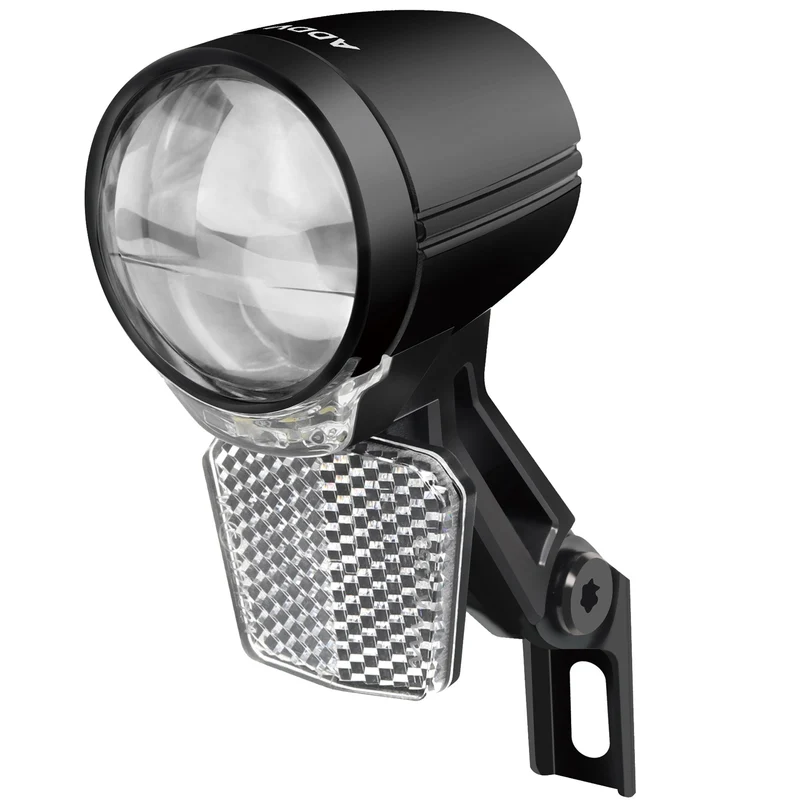 Dynamo Frontlicht 50 Lux Nova M50 – StVZO zugelassen, LED mit Doppel-Linsentechnologie, Tagfahrlicht