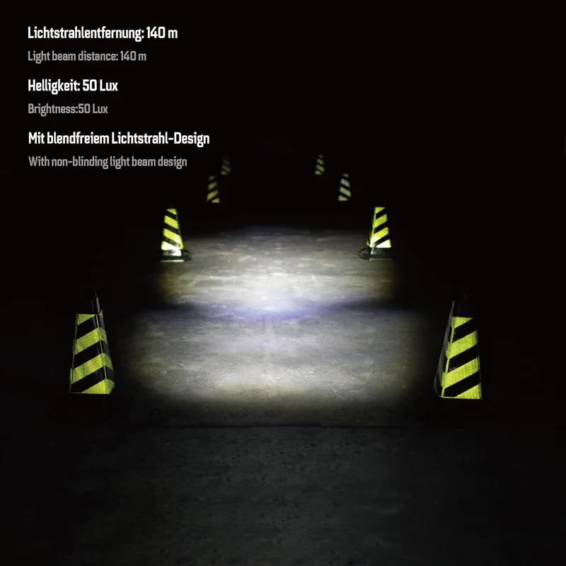 Dynamo Frontlicht 50 Lux Nova M50 – StVZO zugelassen, LED mit Doppel-Linsentechnologie, Tagfahrlicht
