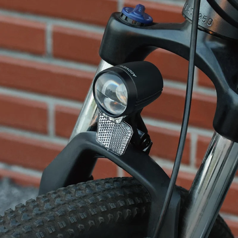 Dynamo Frontlicht 50 Lux Nova M50 – StVZO zugelassen, LED mit Doppel-Linsentechnologie, Tagfahrlicht