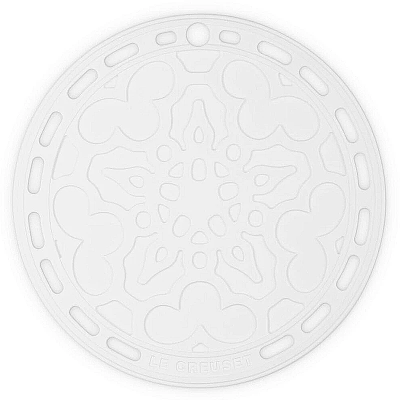 Le Creuset Silikonuntersetzer Tradition White