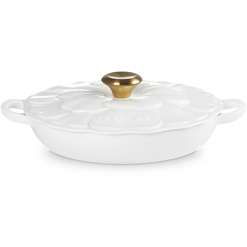 Le Creuset Gourmet-Profitopf Signature Blume 26 cm White