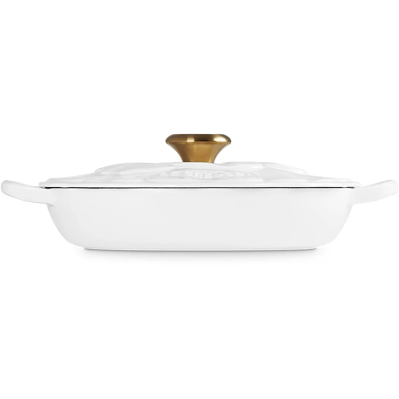 Le Creuset Gourmet-Profitopf Signature Blume 26 cm White