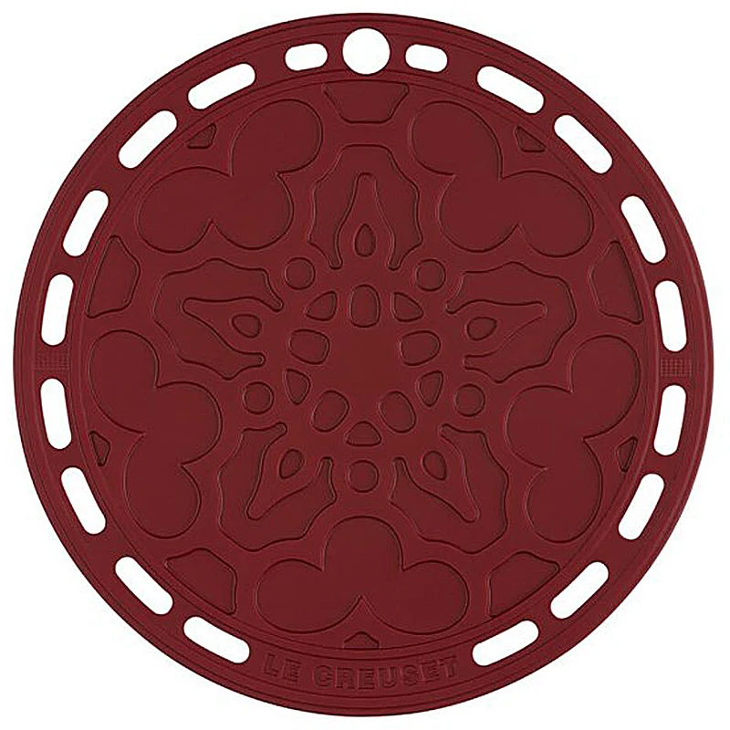 Le Creuset Silikon Untersetzer Tradition Garnet