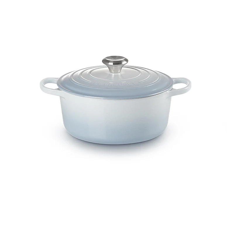 Le Creuset Bräter Signature rund 24 cm Coastal Blue