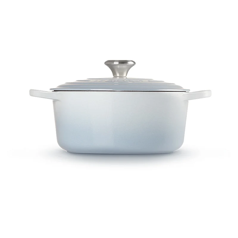 Le Creuset Bräter Signature rund 24 cm Coastal Blue