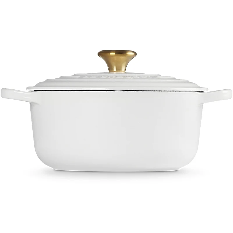 Le Creuset Bräter Signature rund 24 cm White