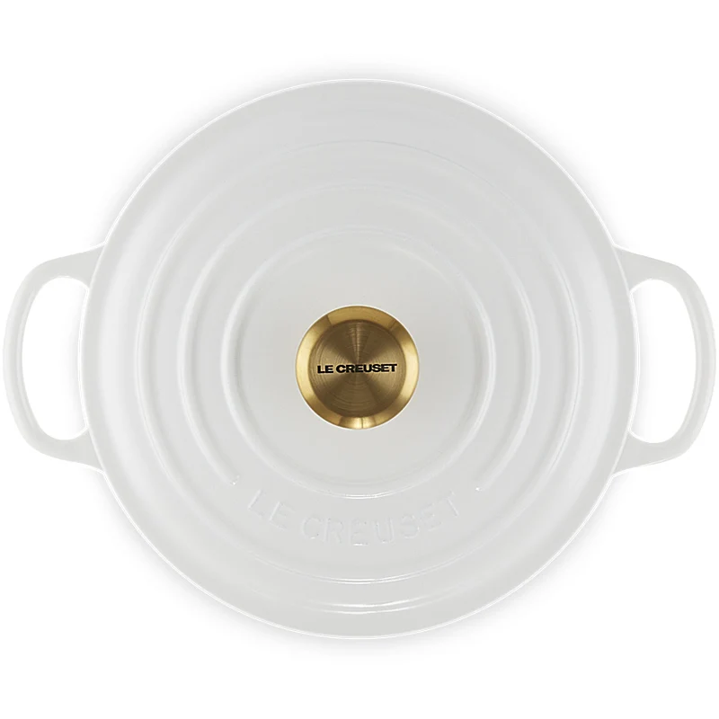 Le Creuset Bräter Signature rund 24 cm White
