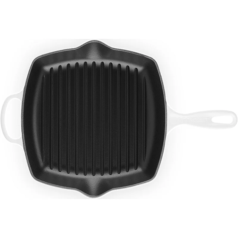 Le Creuset Grillpfanne quadratisch Signature 26 cm White