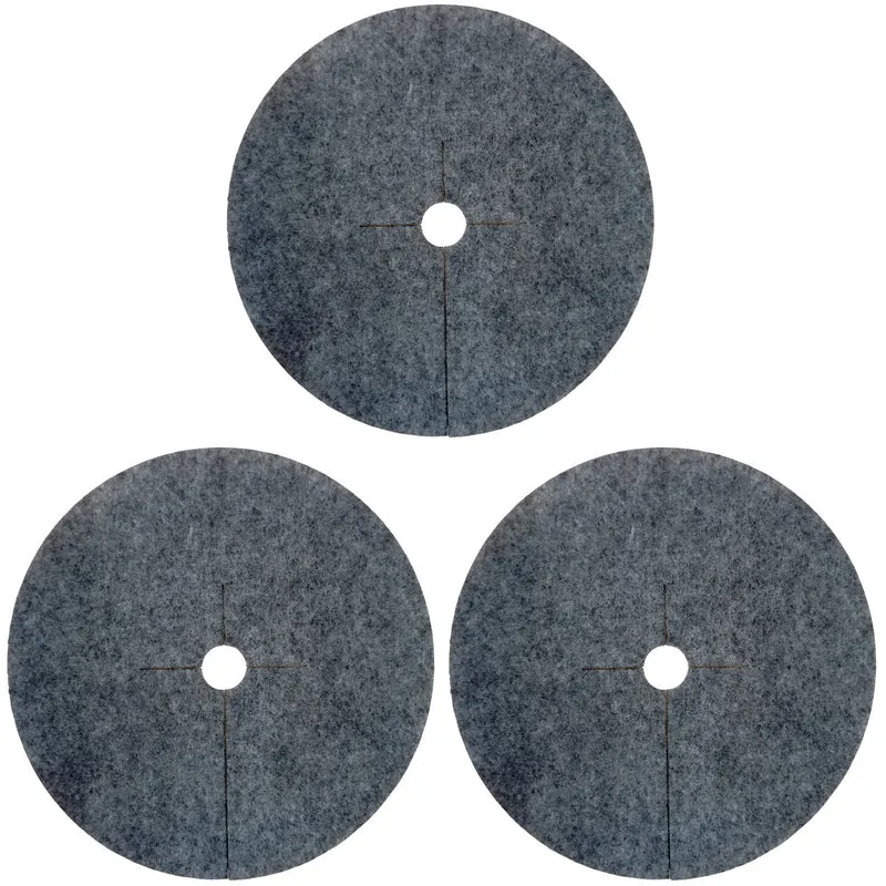 Bertoni anti-weed disc set to use in the garden, 3 pieces, 40 cm, gray