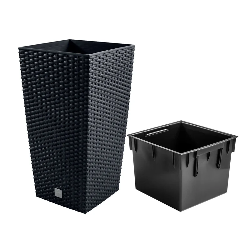 Flower pot with a contribution Rato Square DRTS300-S433 - anthracite