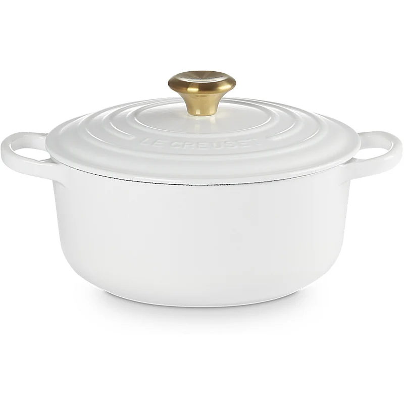 Le Creuset Bräter Signature rund 20 cm White