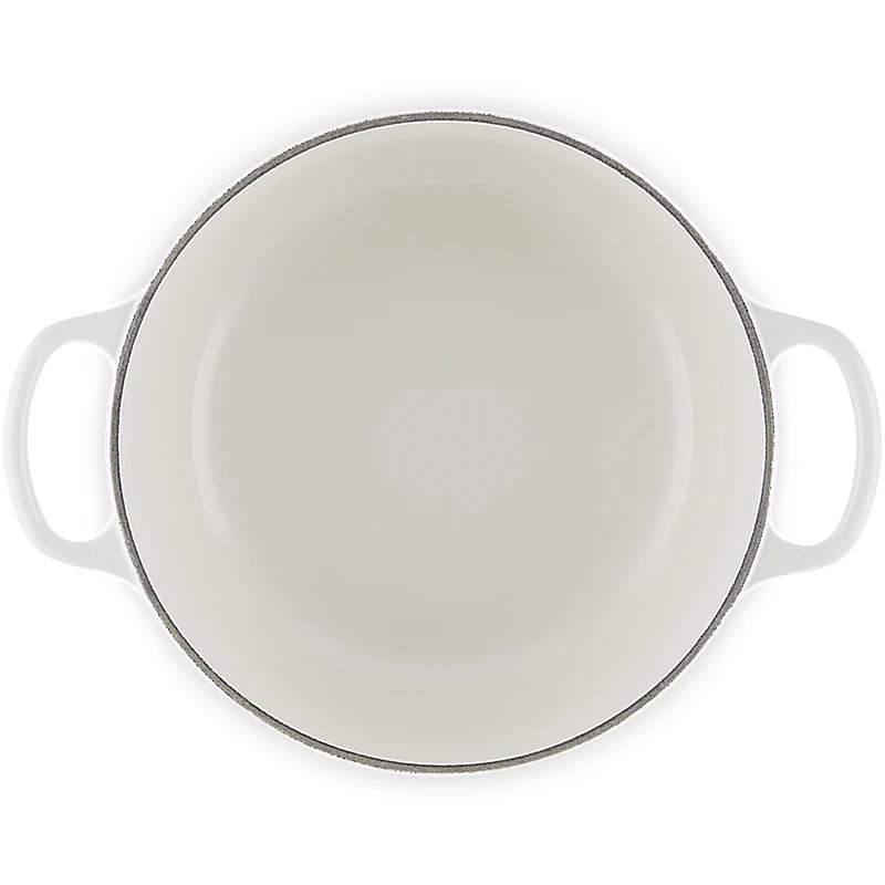 Le Creuset Bräter Signature rund 20 cm White