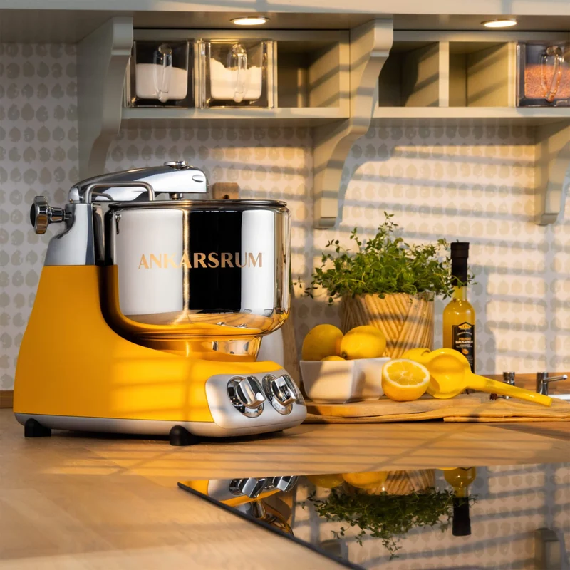 Ankarsrum Assistent Original 6230 SB - Sunbeam Yellow incl. Ice Creme Maker
