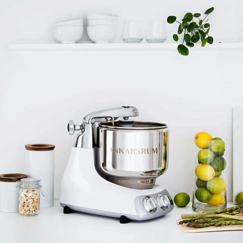 Ankarsrum Assistent Original 6230 GW- Glossy White incl. Ice Creme Maker