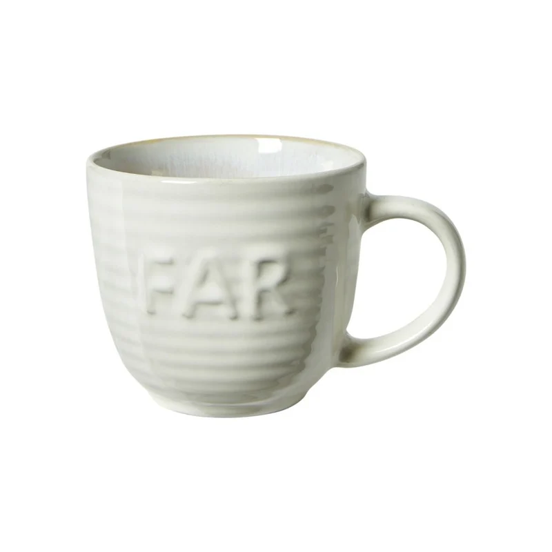 Tasse in Rohweiß – mit Text „PAPPA“