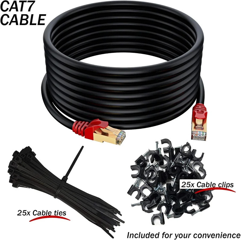 MutecPower 5m CAT 7 Aussen Verwendung wasserdicht Direct Burial RJ45 Ethernet Netzwerkkabel - SSTP -