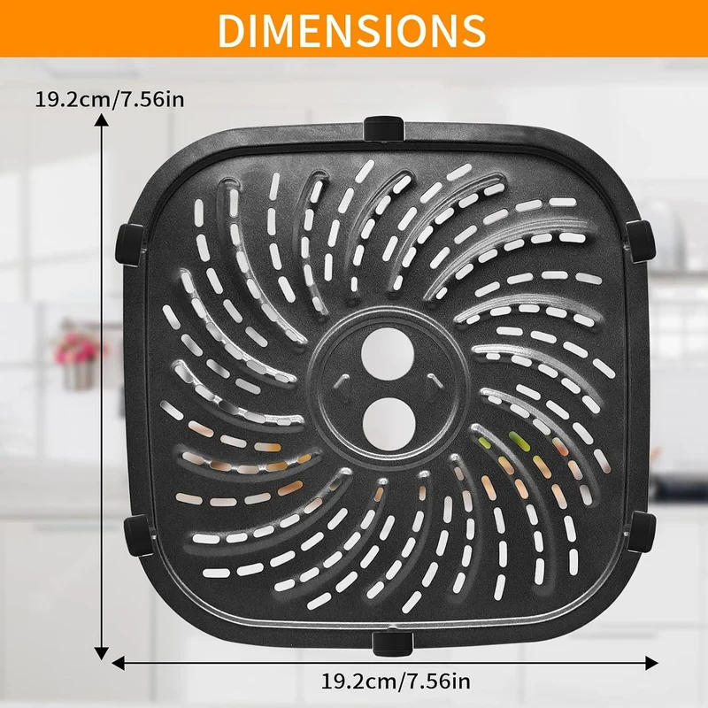 GCQ Air Fryer Zubehör für Russell Hobbs 4L 27160 Rapid Digital Air Fryer, 19 × 19 CM Lebensmittelqua