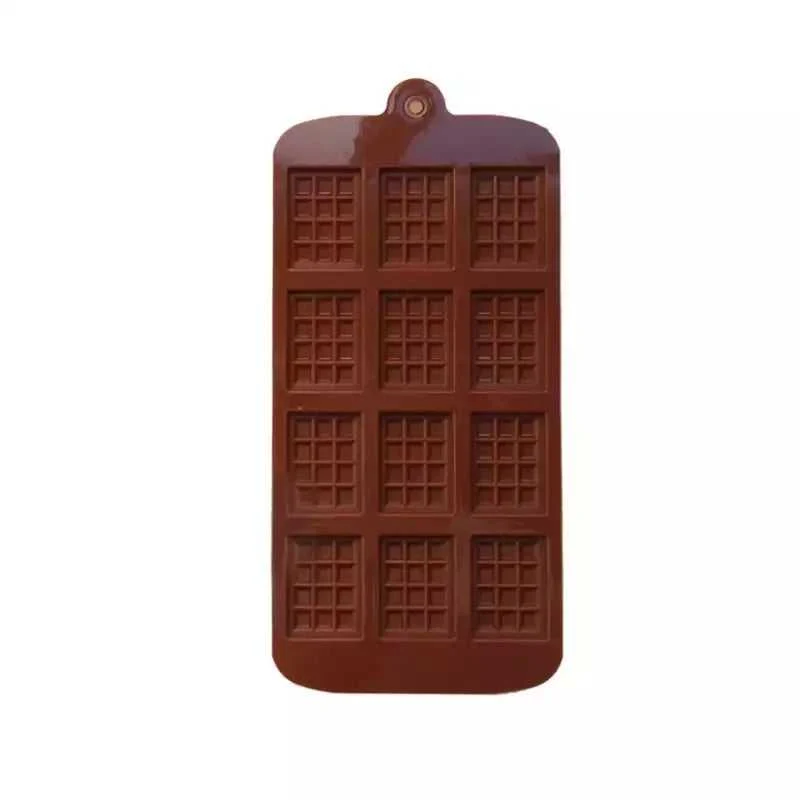 Silicone Mold 12 Cells Chocolate
