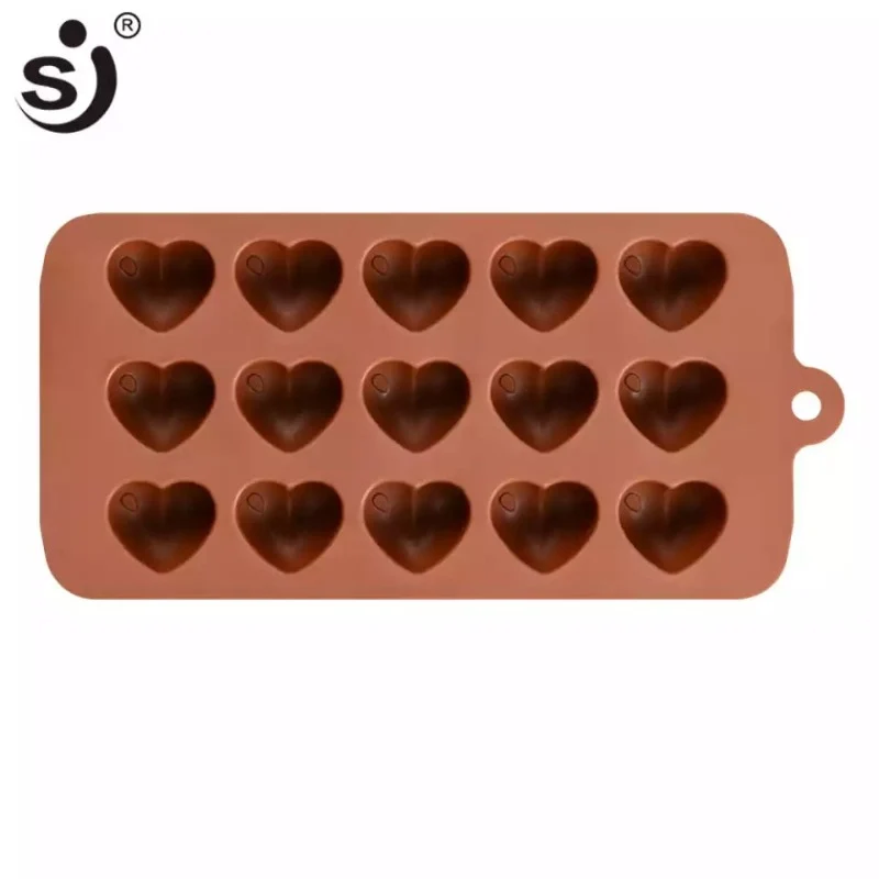 Silicone Chocolate Candy Molds Heart Shape