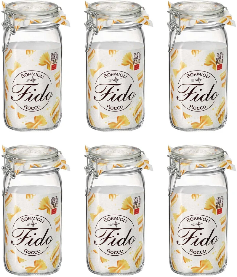 Bormioli Rocco Weckpot Fido 11 x 11 cm / 1,5 Liter - 6 Stück