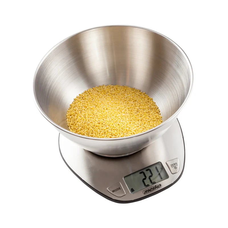 Kitchen scale with a 2-liter bowl - Mesko MS 3152, stainless steel
