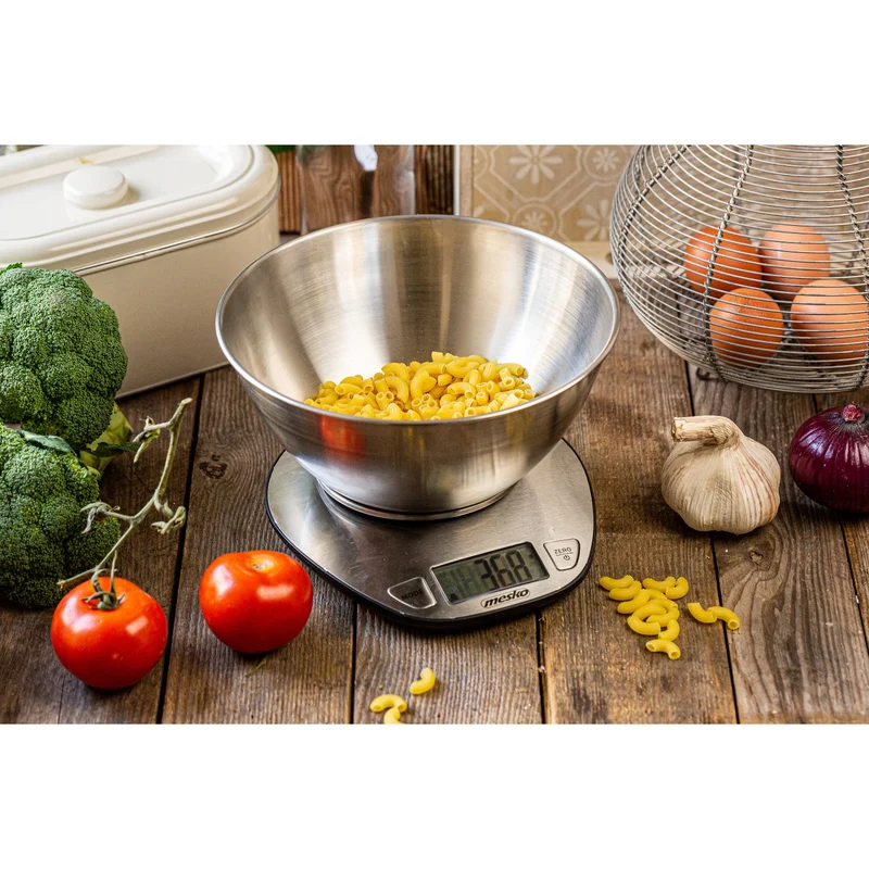 Kitchen scale with a 2-liter bowl - Mesko MS 3152, stainless steel
