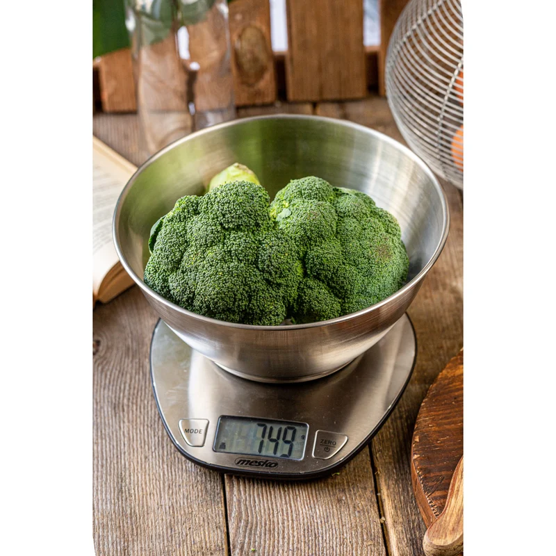 Kitchen scale with a 2-liter bowl - Mesko MS 3152, stainless steel