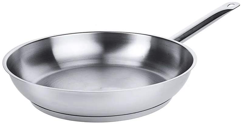 Edelstahl Bratpfanne mit Rohrgriff Ø 20-32 cm