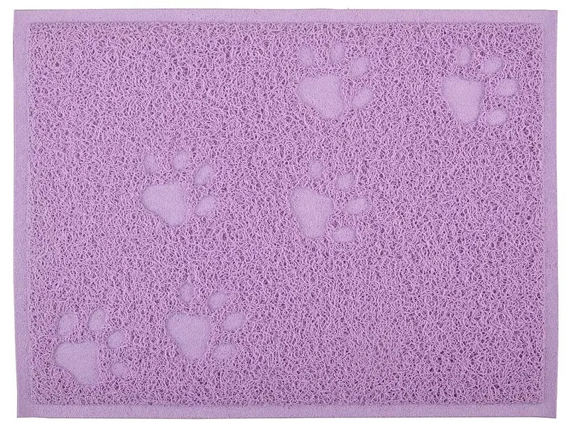DM Katzentoilette Schmutzfangmatte, Katzenklo Streudecke, 40,6 x 30,5 cm, 5 Farben erhältlich (Viole